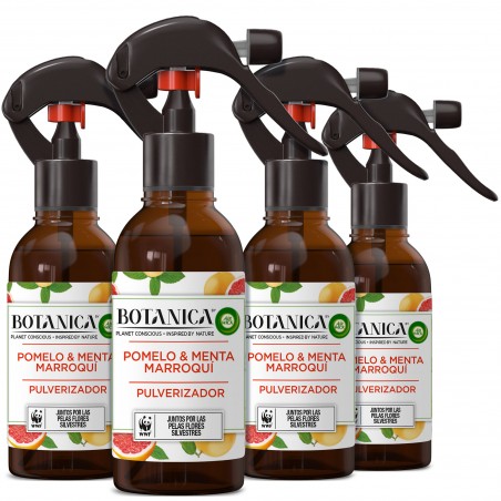 Botanica by Air Wick Pack 4 Sprays aroma Pomelo y Menta