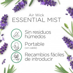 Air Wick Ambientador Essential Mist Difusor Aroma Lavanda 3 Recambios