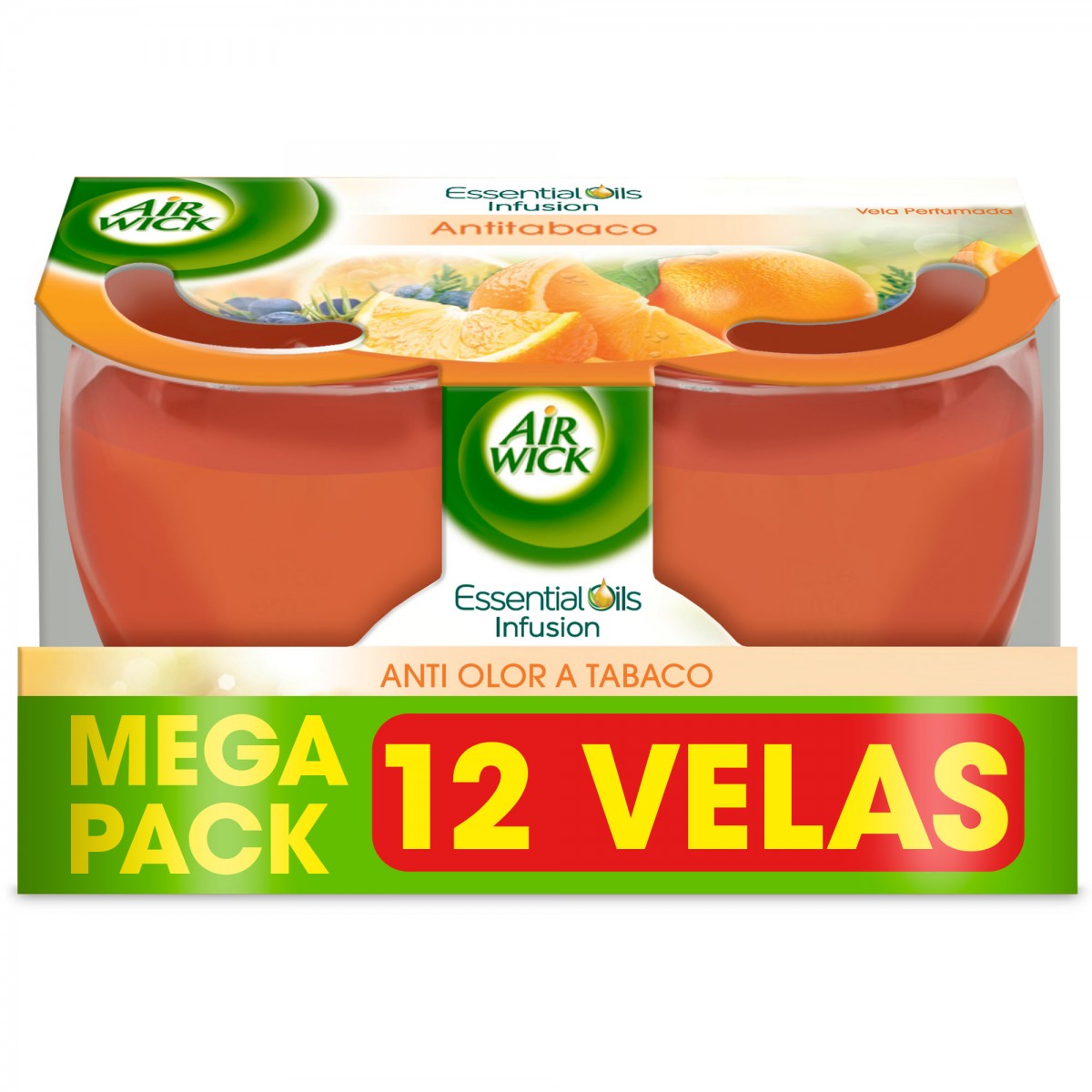 Air Wick Pack 12 Velas Antitabaco