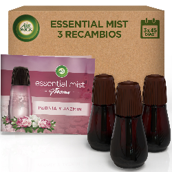 Air Wick Ambientador Essential Mist Difusor Peonia 3 Recambios