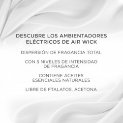 Air Wick Eléctrico - Ambientador para casa con aroma a Flor Frescor Ropa - 6 recambios